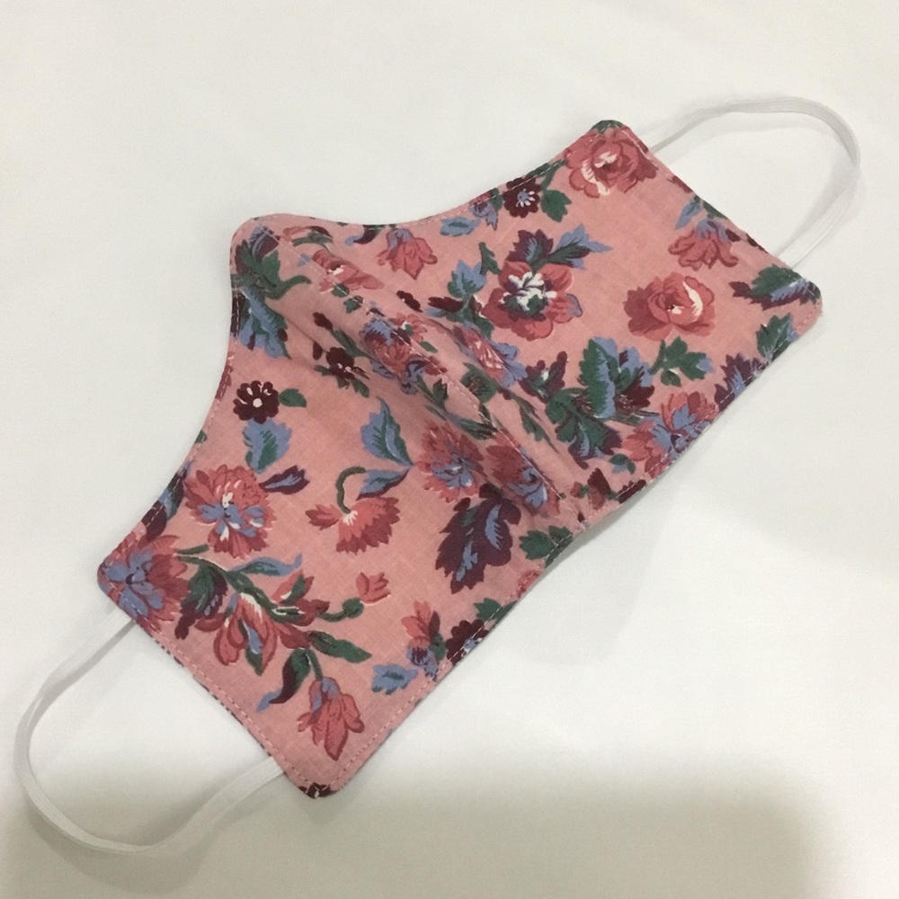 Adult face mask handmade floral reversible mask - Picture 2 of 4